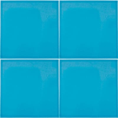 20x20 Çini Karolar-47, Turkuaz Mavisi 20x20 Çini Seramik, Mavi Seramik, 20x20 Seramik Modelleri