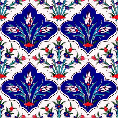 20x20 Çini Karolar-4, Lider Çini, 20x20 Cami Çini,  20x20 Seramik, Türk Hamam Çini